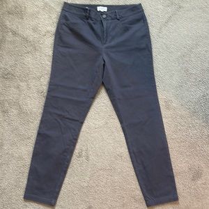 Loft Outlet Grey Curvy Skinny Ankle Pants Size 8 NWOT